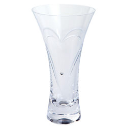 Dartington Crystal Romance Vase, Small, Clear